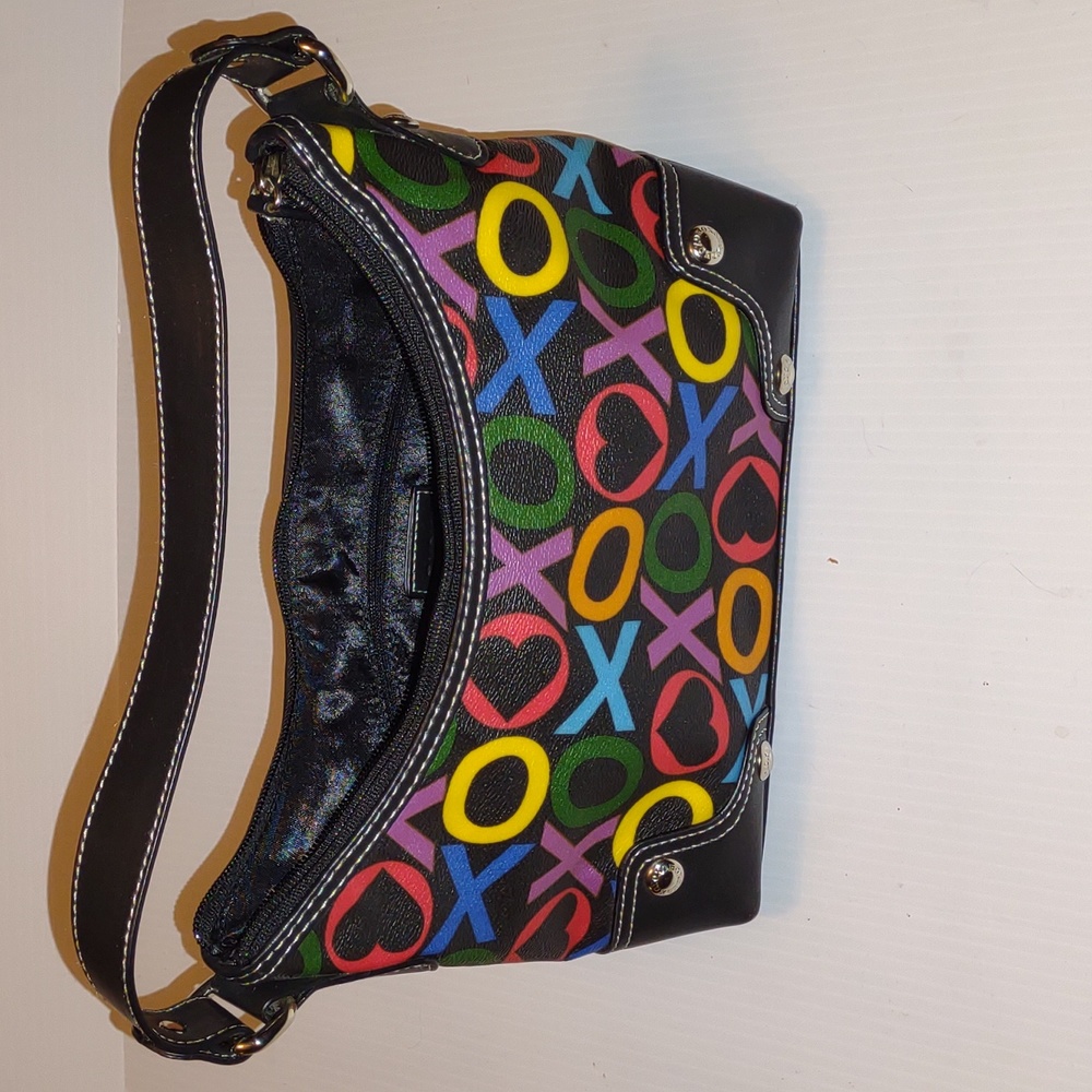 ♥️🌀🤸VINTAGE Y2K XOXO Accessories Rainbow Logo Purse - Picture 11 of 15